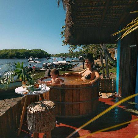 Casinha Azul Caraiva - Casa Completa Na Beira Do Rio Villa Esterno foto