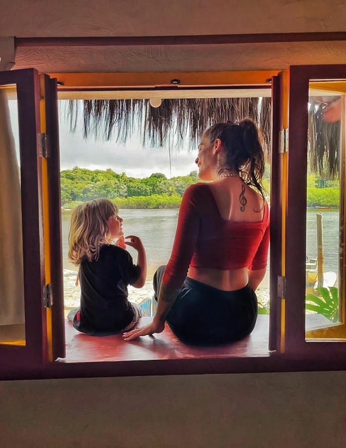 Casinha Azul Caraiva - Casa Completa Na Beira Do Rio Villa Esterno foto