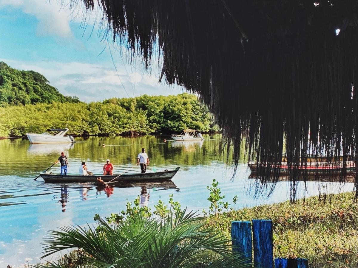 Casinha Azul Caraiva - Casa Completa Na Beira Do Rio Villa Esterno foto