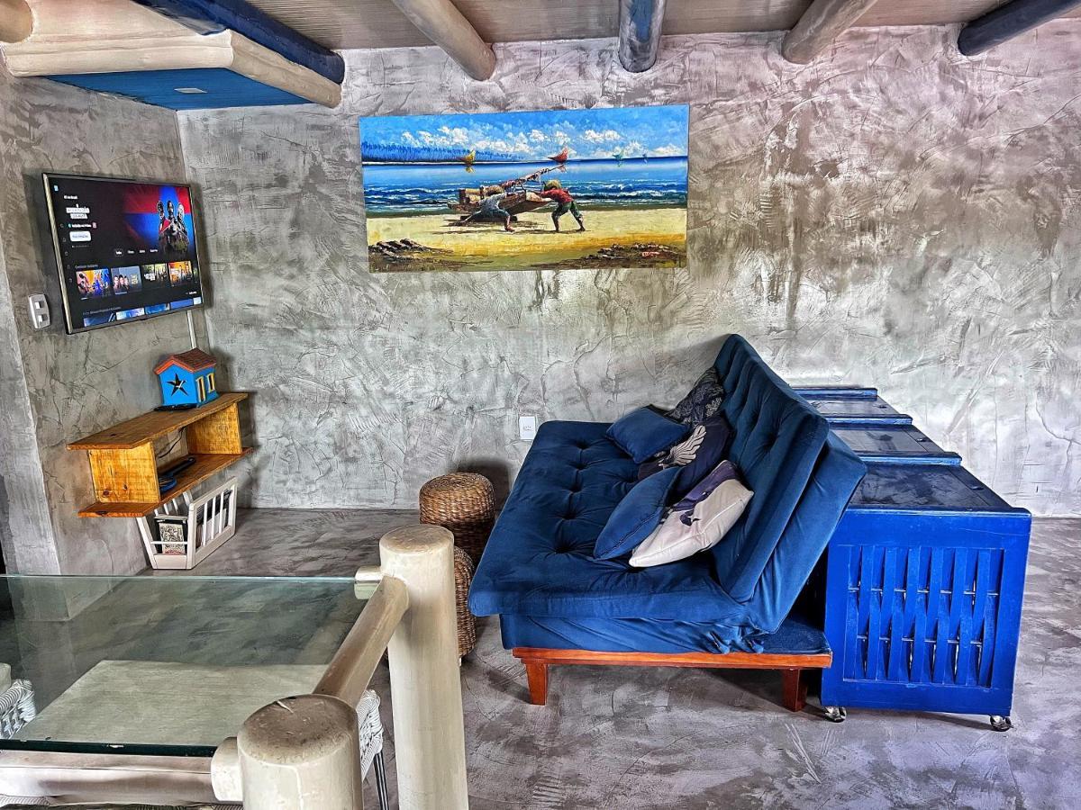 Casinha Azul Caraiva - Casa Completa Na Beira Do Rio Villa Esterno foto