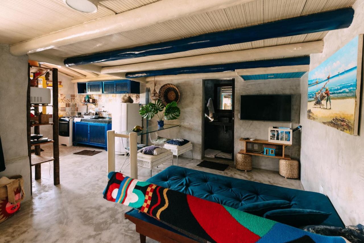 Casinha Azul Caraiva - Casa Completa Na Beira Do Rio Villa Esterno foto