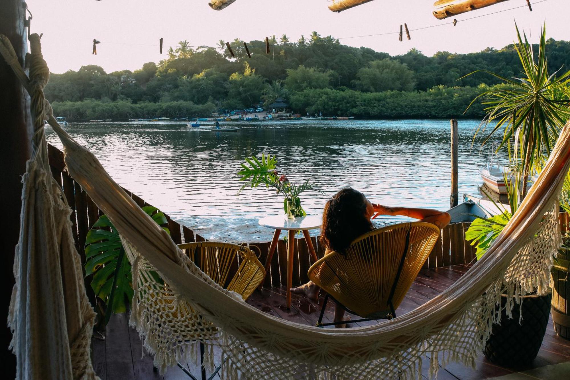 Casinha Azul Caraiva - Casa Completa Na Beira Do Rio Villa Esterno foto